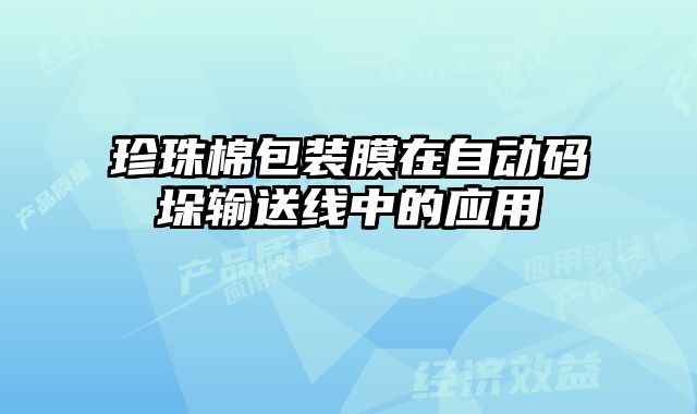 珍珠棉包裝膜在自動(dòng)碼垛輸送線中的應(yīng)用